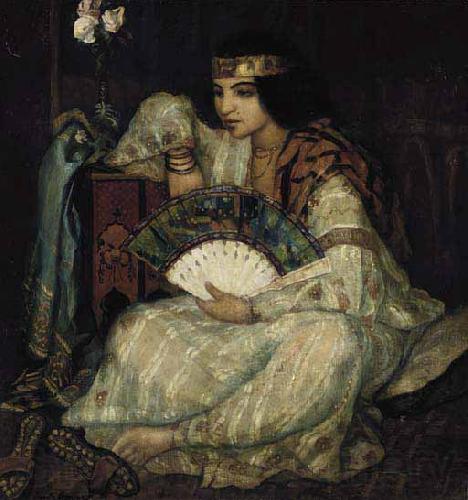 Emile Bernard A Seated Oriental Beauty Spain oil painting art